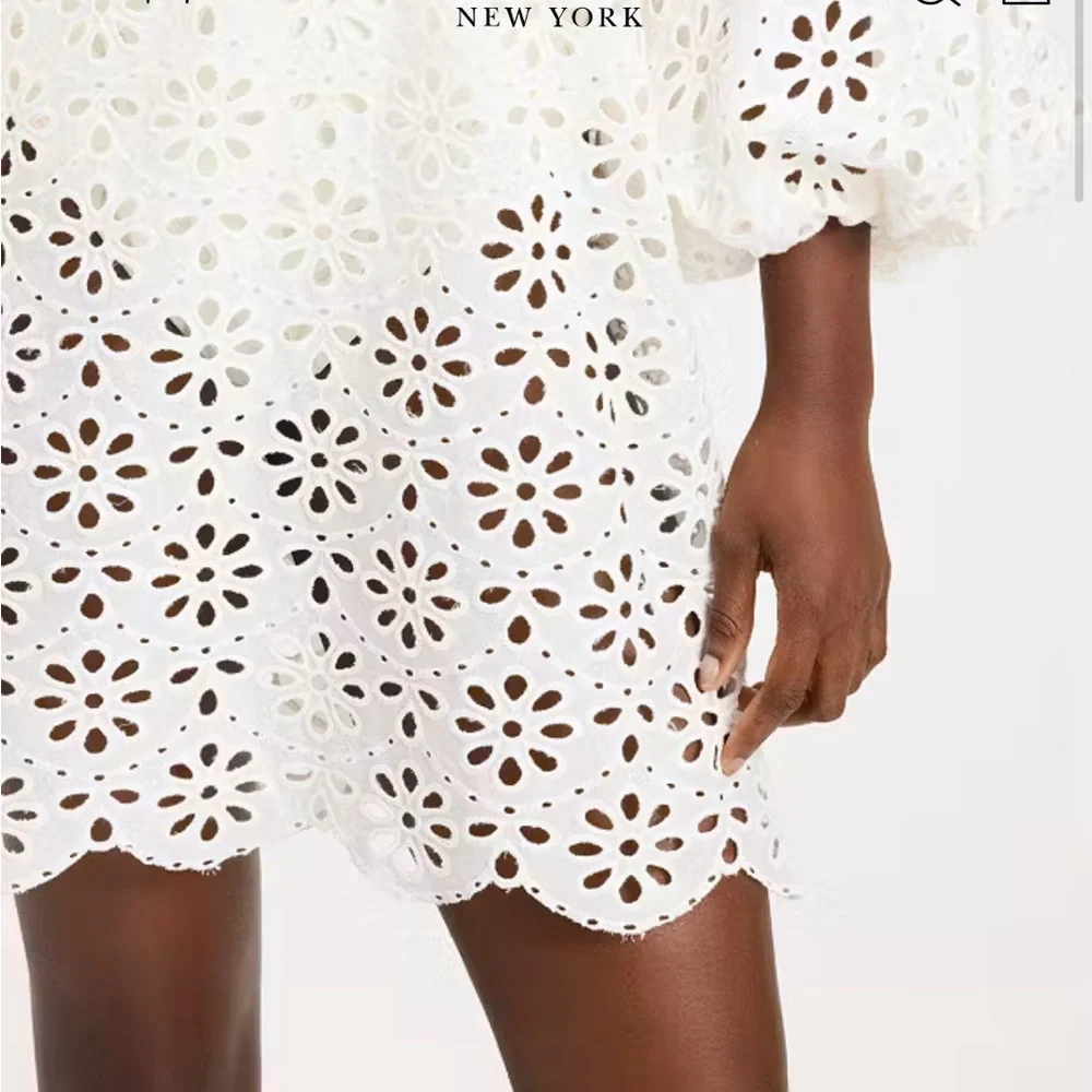 🐚 kate spade White Eyelet Swim Coverup Whopping 249!!! Wow So Special🤍